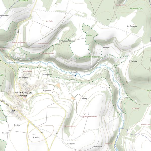 Plan cartographique de La Dijeanne