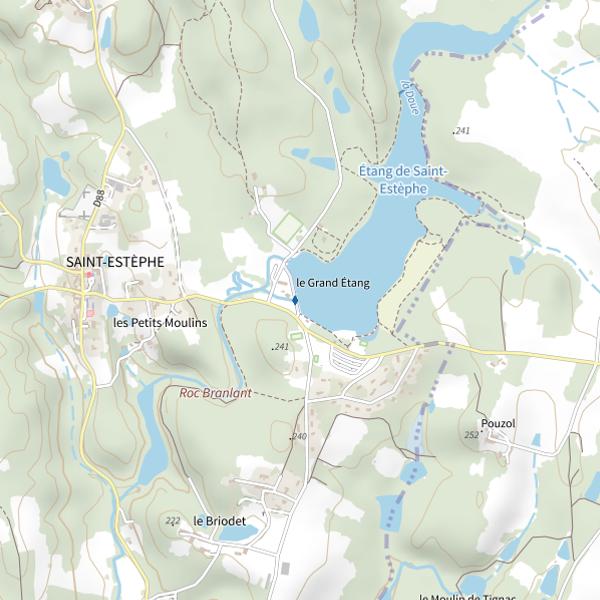 Plan cartographique de La Doue