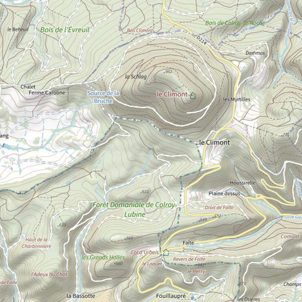 Plan cartographique de La Fave