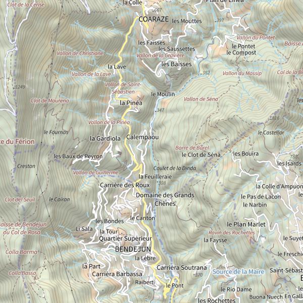 Plan cartographique de La Feuileraie