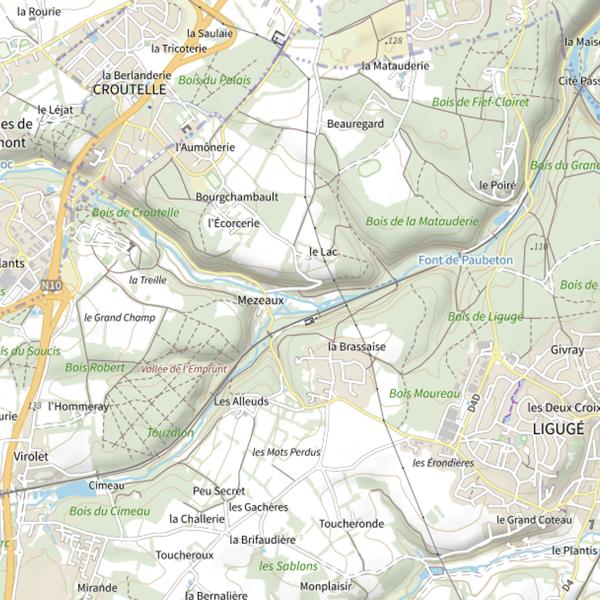 Plan cartographique de La Feuillante