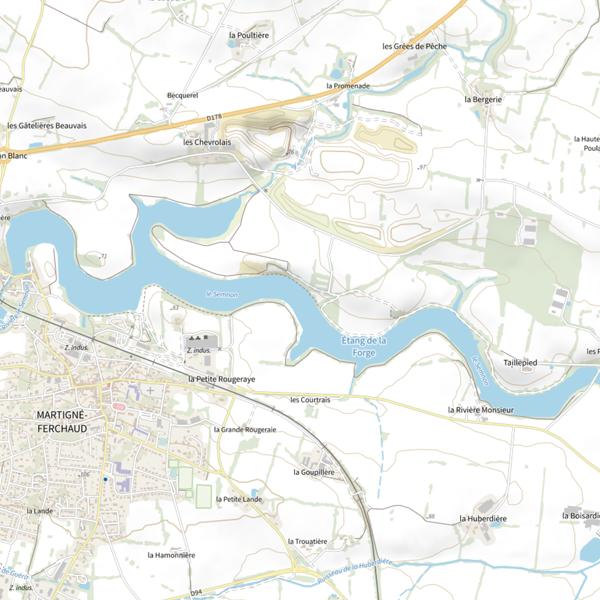 Plan cartographique de La Forge