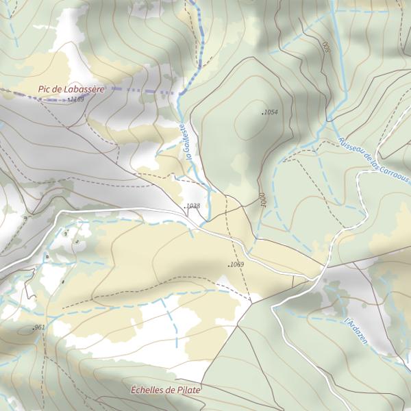 Plan cartographique de La Gailleste