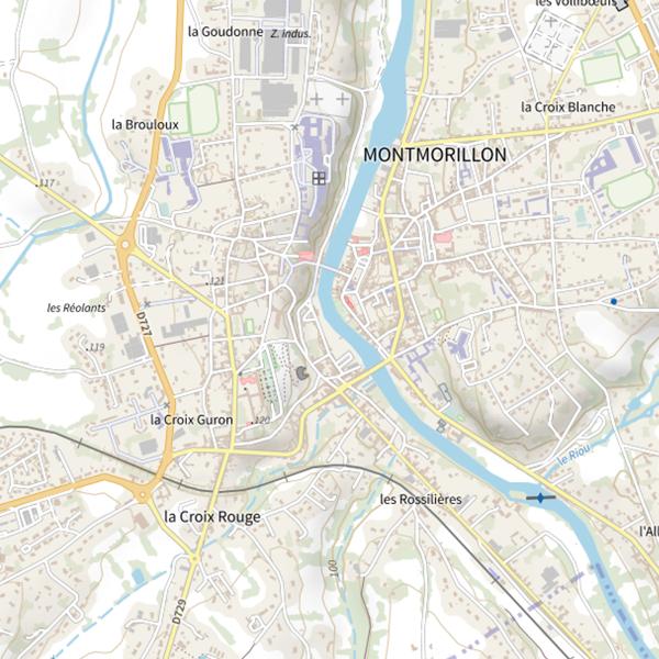 Plan cartographique de La Gartempe