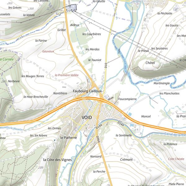 Plan cartographique de La Gaule Vidusienne