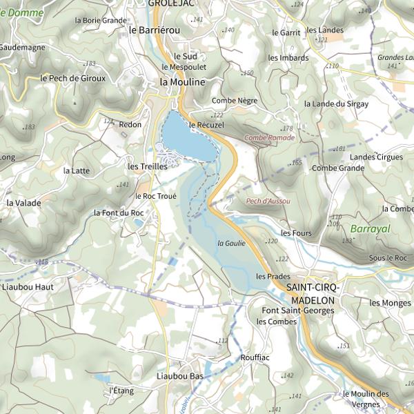 Plan cartographique de La Germaine