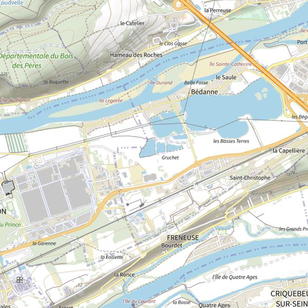 Plan cartographique de La goujonnière