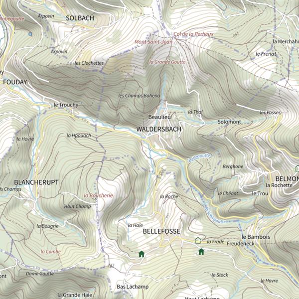 Plan cartographique de La Goutte du Moulin