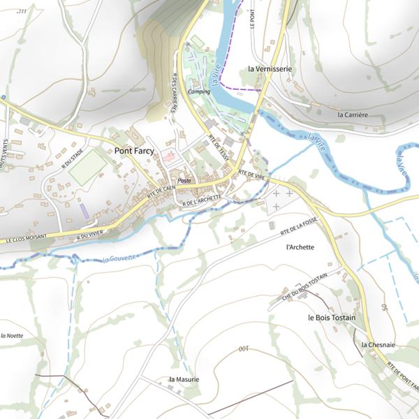Plan cartographique de La Gouvette