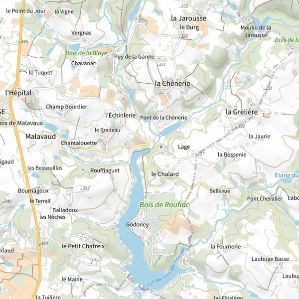Plan cartographique de La Haute Loue