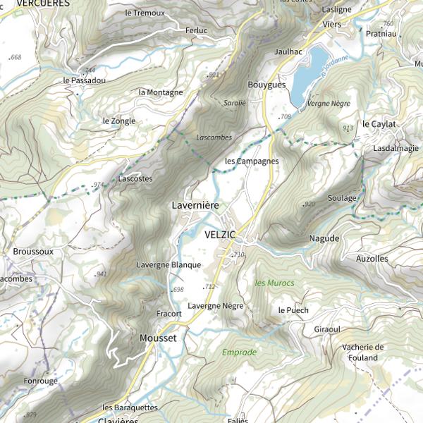 Plan cartographique de La Jordanne