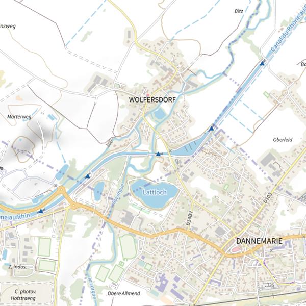 Plan cartographique de La Largue