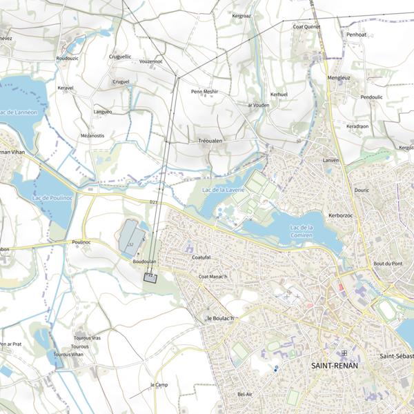 Plan cartographique de La laverie