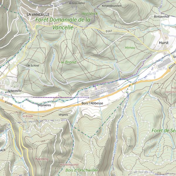 Plan cartographique de La Liepvrette