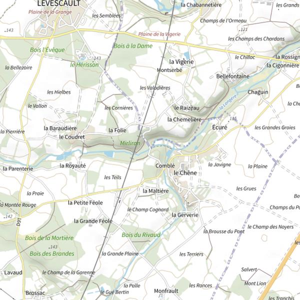 Plan cartographique de La Longève