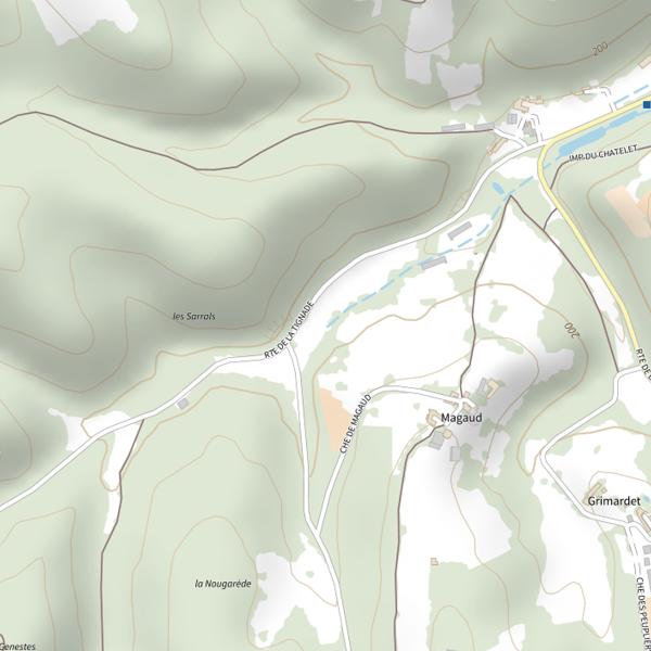 Plan cartographique de La Lousse