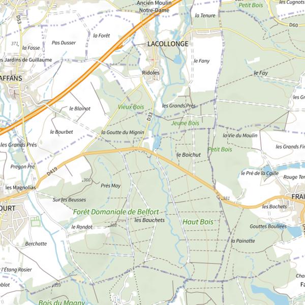 Plan cartographique de La Madeleine