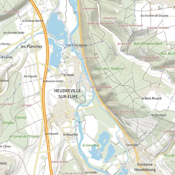 Plan cartographique de La Maison aux Oiseaux