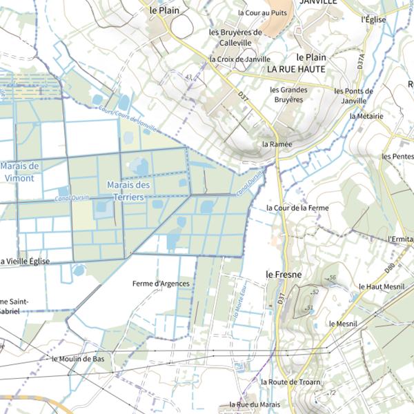Plan cartographique de La Maison Blanche