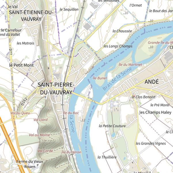 Plan cartographique de La Maison des Pecheurs