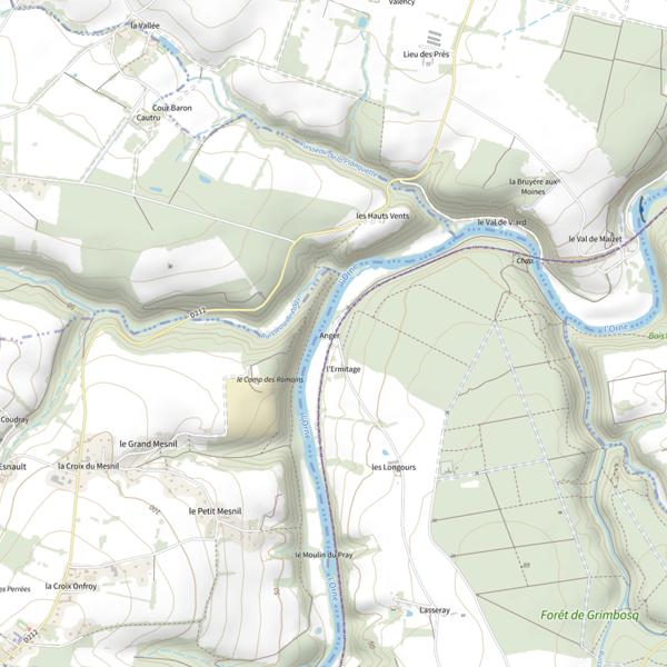 Plan cartographique de La Maison du Garde barrière