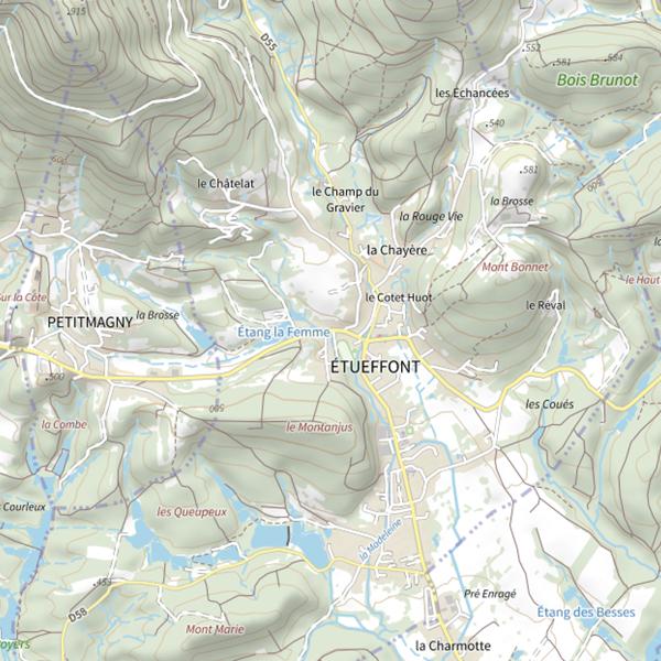 Plan cartographique de La Maratte