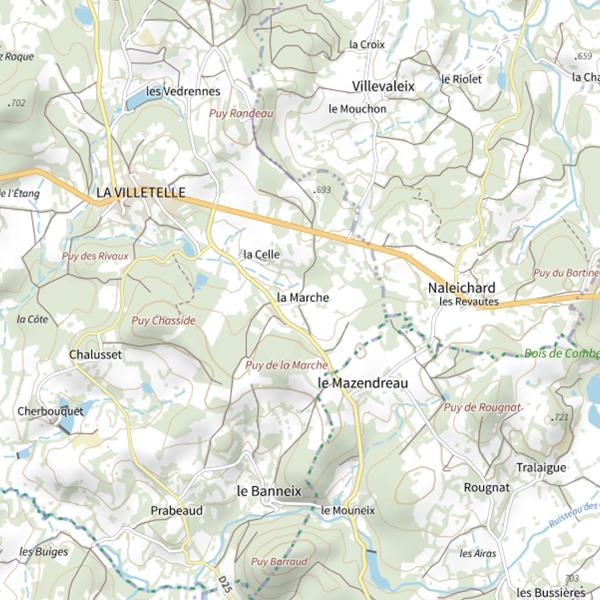 Plan cartographique de La Marchette