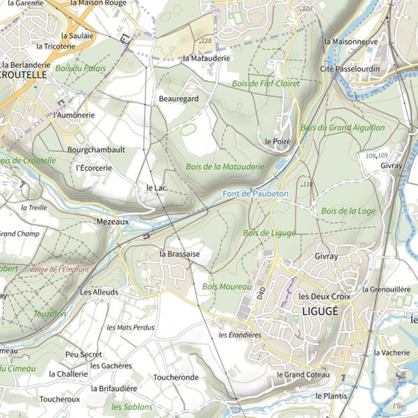 Plan cartographique de La Menuse
