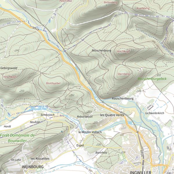 Plan cartographique de La Moder Usinière