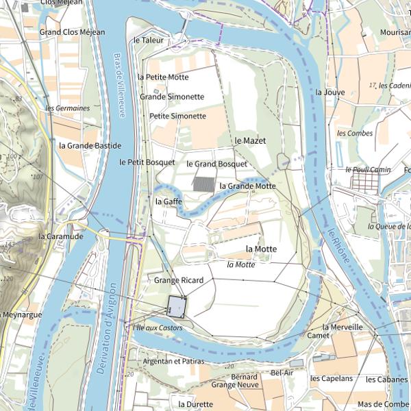 Plan cartographique de La Motte