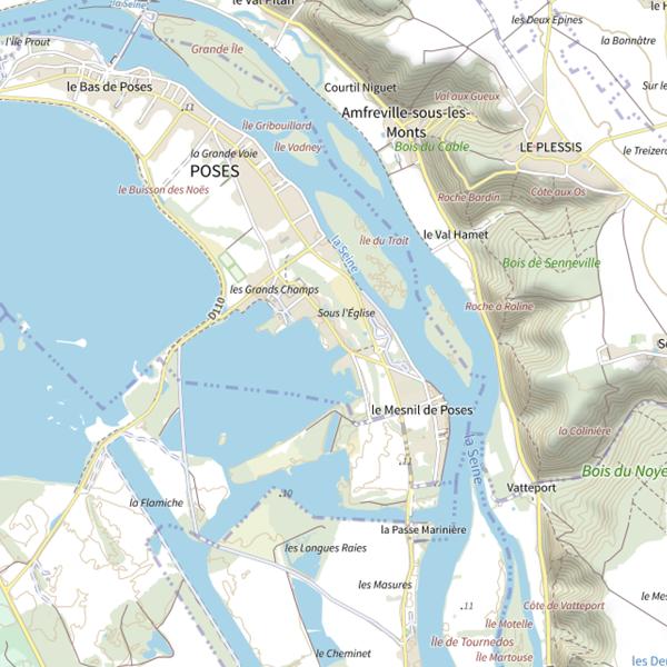 Plan cartographique de La Musardiere