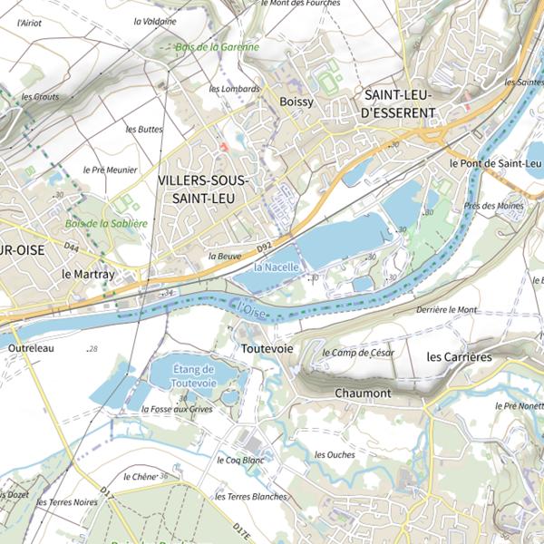Plan cartographique de La Nacelle