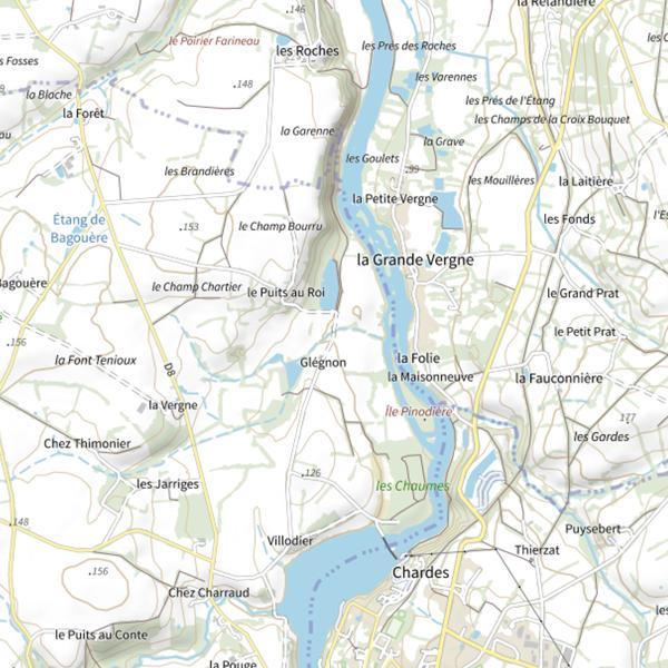 Plan cartographique de La Pargue