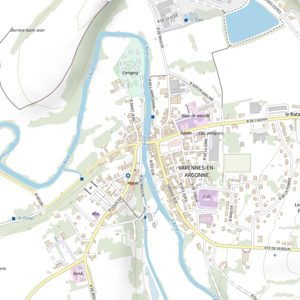 Plan cartographique de La Perchette Varennoise