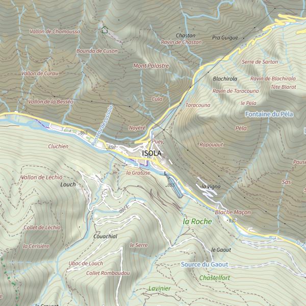 Plan cartographique de La Poste