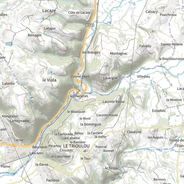 Plan cartographique de La Rance