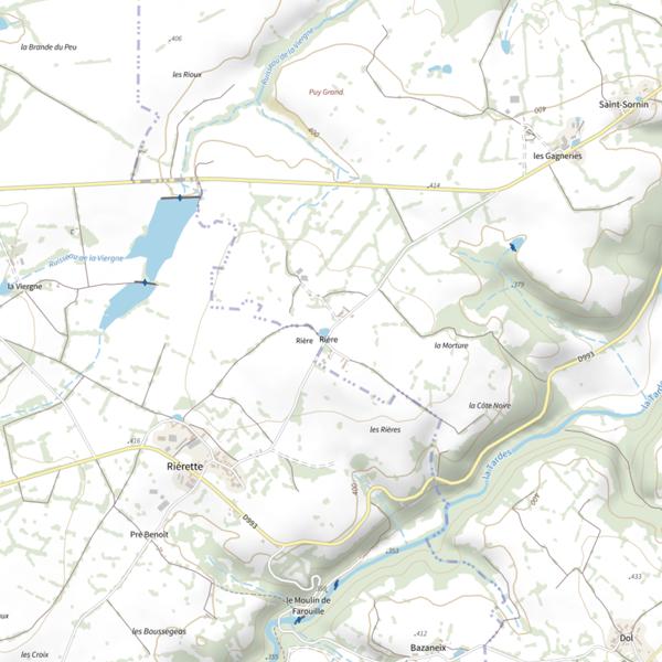 Plan cartographique de La Reyberie