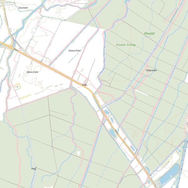 Plan cartographique de La Riedlach
