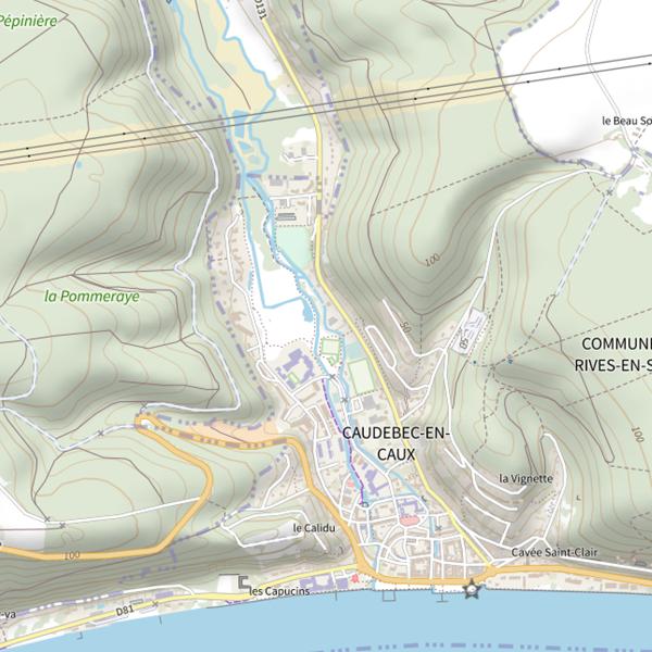 Plan cartographique de La sainte-Gertrude