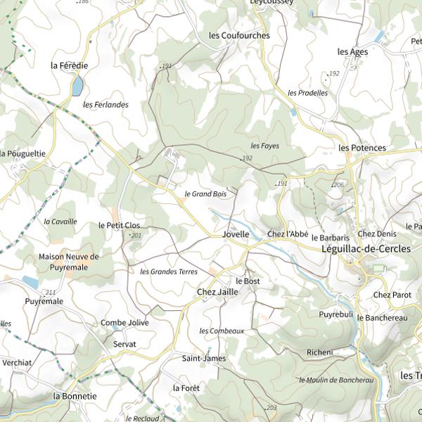 Plan cartographique de La Sandonie
