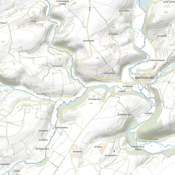 Plan cartographique de La Ségande