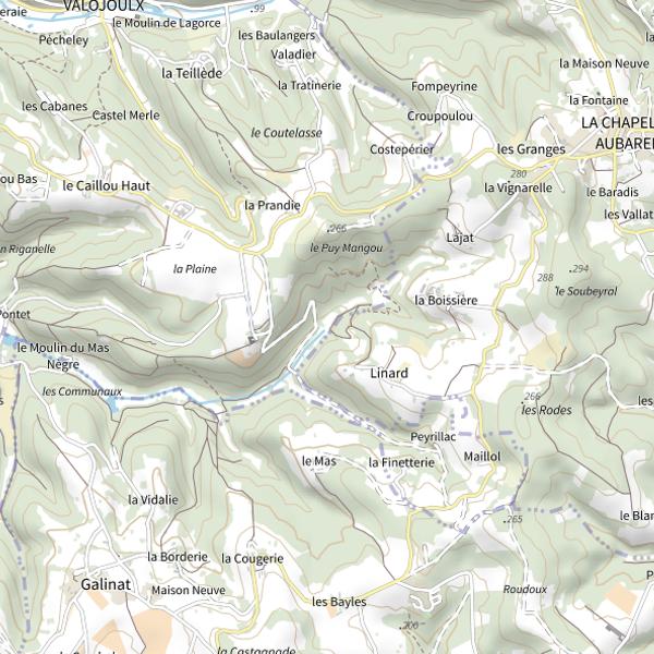 Plan cartographique de La Seignolle