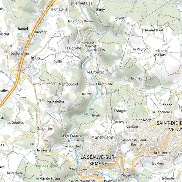 Plan cartographique de La Semène