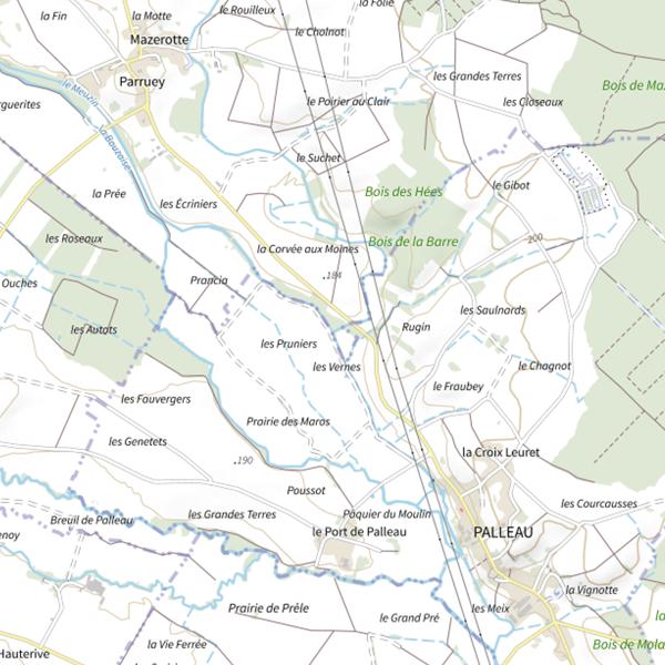 Plan cartographique de La Sereine