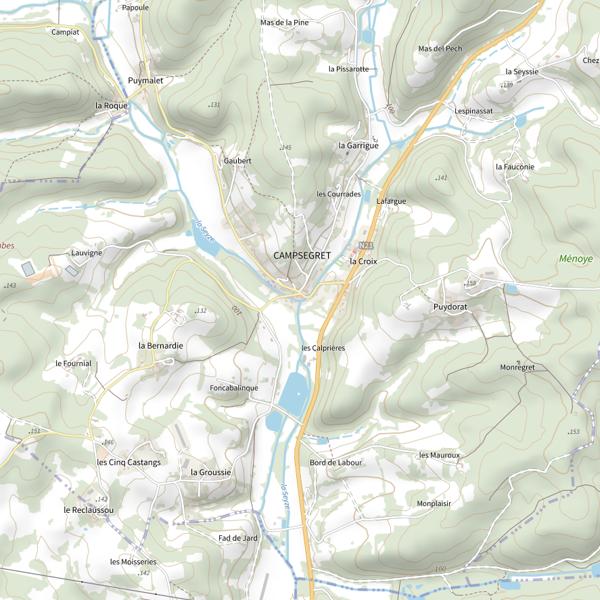 Plan cartographique de La Seyze