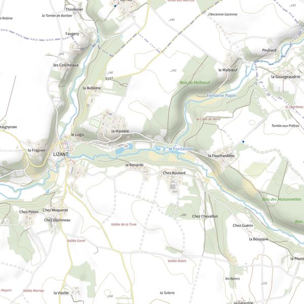 Plan cartographique de La Sonnette