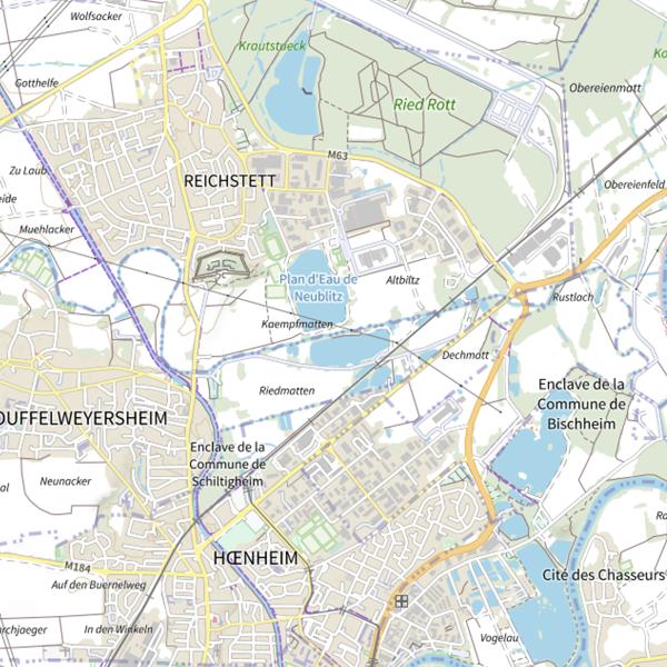 Plan cartographique de La Souffel