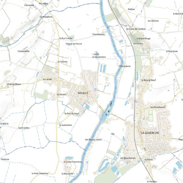 Plan cartographique de La Souille Callet