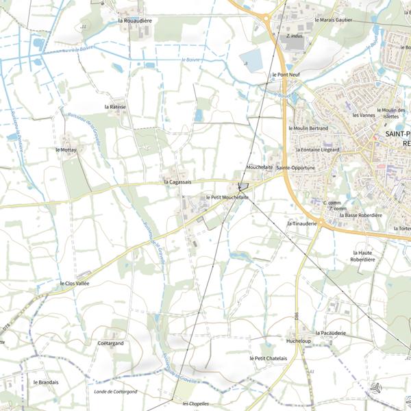 Plan cartographique de La source Loire