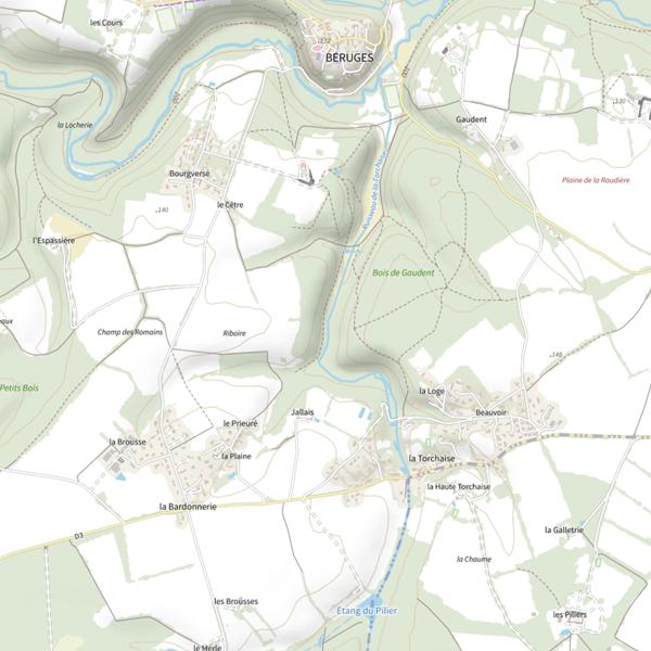 Plan cartographique de La Torchaise
